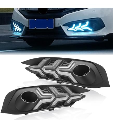 Amazon.com: Riloer 2pcs LED DRL Car Daytime Running Light