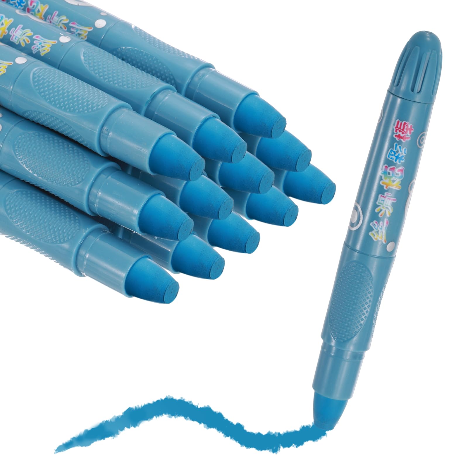 sourcing map Twist Crayons, Twist Crayons Gel Watercolor Set Washable Silky Smooth for Arts Drawing DIY Craft Project Coloring Supplies Gift(Blue Gray, Pack of 12)