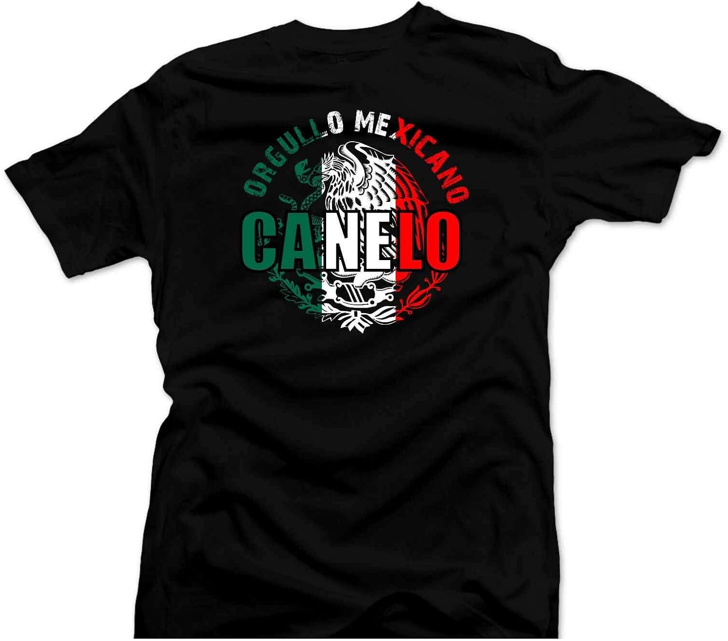 Juster Canelo Men's TShirt.Mexico Flag, Alvarez Boxing Championship