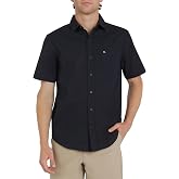 Quiksilver Men's Regular Fit Premium Cotton Woven Short Sleeve Button Up Casual Shirt