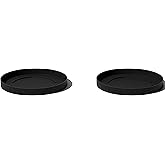 Veradek Mason Series Lima Planter Trays (20'' Tray - 2 Pack, Black)