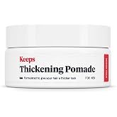 Keeps Thickening Pomade for Men, Travel Size, 3 Oz | Matte Finish, Medium Hold, Biotin Hair Styling for Fuller Thicker Looking Hair, Ethanol &amp; Propylene Glycol Free