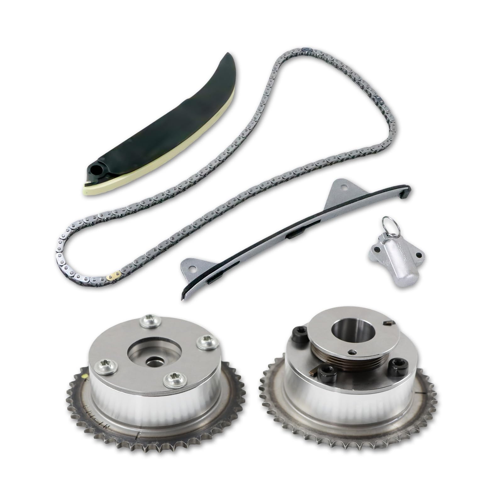 Photo 1 of YDMON Engine Timing Chain Kit, Compatible with Hyundai Elantra Coupe Tucson Kia Soul Forte Koup 2.0L L4, Automotive Replaces Part with Intake&Exhaust CVVT Gears 24321-2E200 24350-2E201 24370-2E200