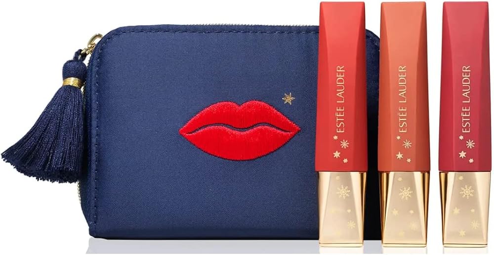 Estee Lauder Whipped Matte Liquid Lip Trio Full Size Moringa Butter - Worth £78