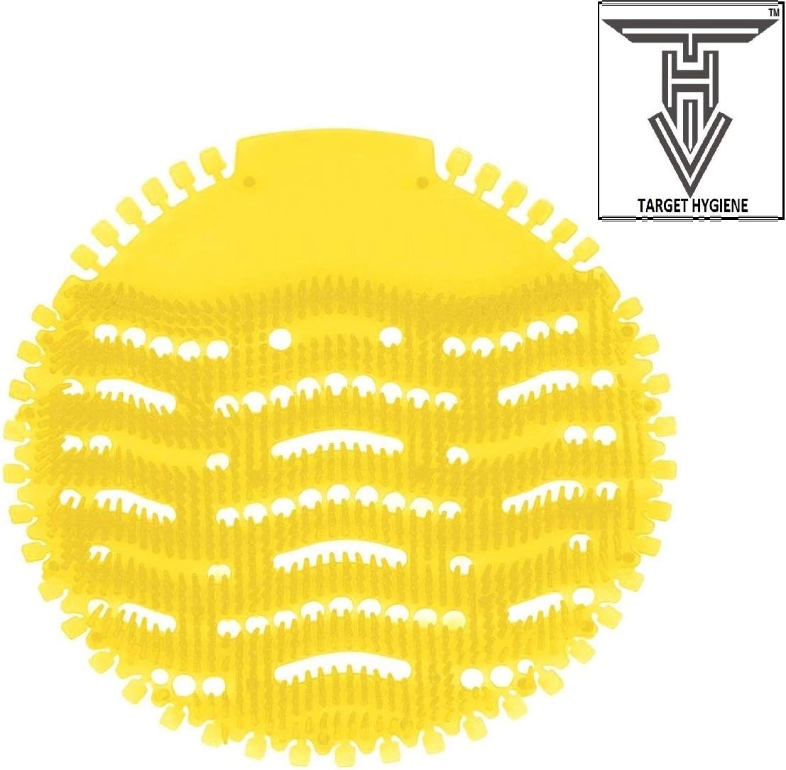 TARGET HYGIENE Urinal Screen Mat Lemon - 10 Pcs Set (Fragrances Which Last for 30 Days)
