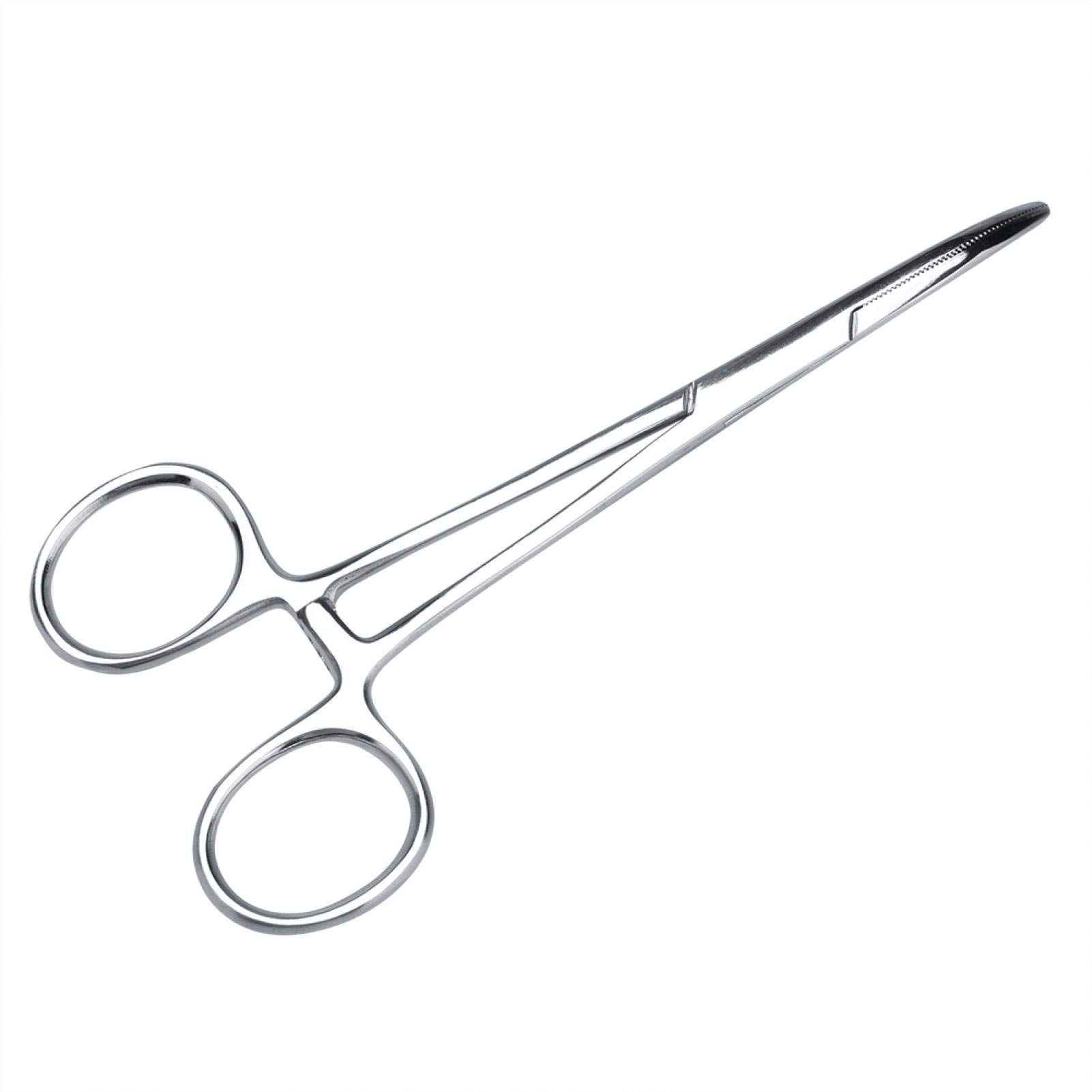 BHDD Ear hair tweezers, tweezers, animal care scissors, ear care set, silver for dogs and cats, for nose / ear hair, 5.5/4.9 inches (small)
