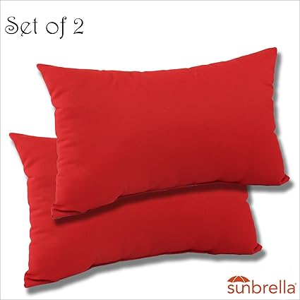 Amazon Com Set Of 2 22x12x4 Sunbrella Indoor Outdoor Fabrics