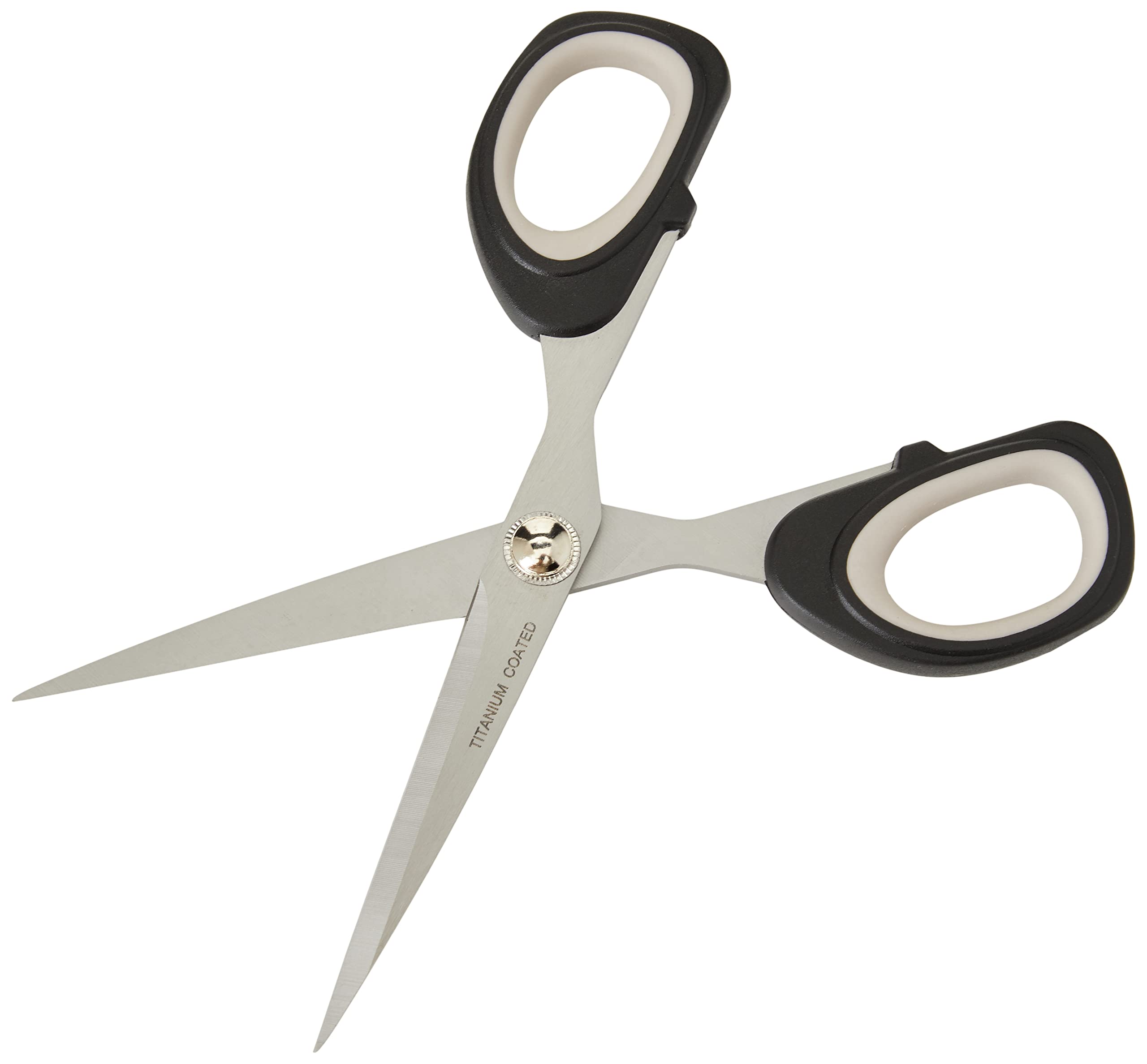 Kleiber 175 mm Titanium/Stainless Steel Coated Scissors, Black