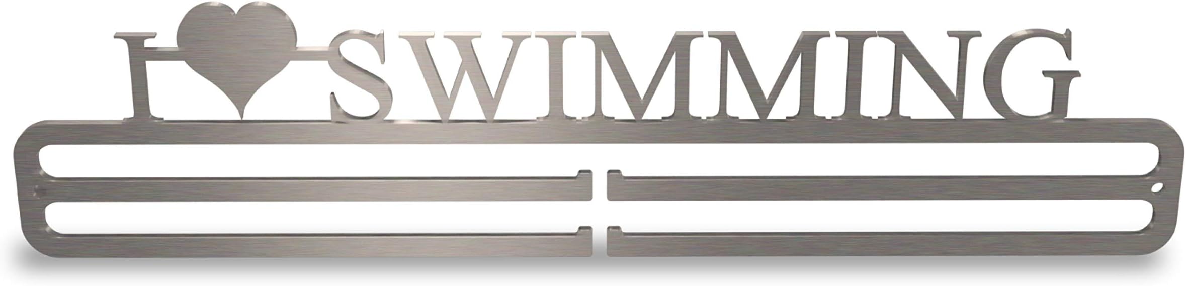 Tollington Stores Medal Hanger Display 'I 'Heart' Swimming' 2.0