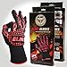 Heat Resistant Gloves Perfect For BBQ Glove Grilling Cooking Hot Ovens Gloves Protect Your Hands From Extreme Heat Double Layered fireplace gloves Without Fear 100% Cotton Inner (1 Pair) 932°F (30 CM)