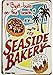 ERLOOD Best Buns On the Beach Seaside Bakery Retro Vintage Bar Signs Tin Sign Vintage 12x8
