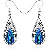 Funky Earrings for Women - Sterling Silver Unique Vintage Beach Earrings - Jewelry Anniversary Birthday Christmas Gifts