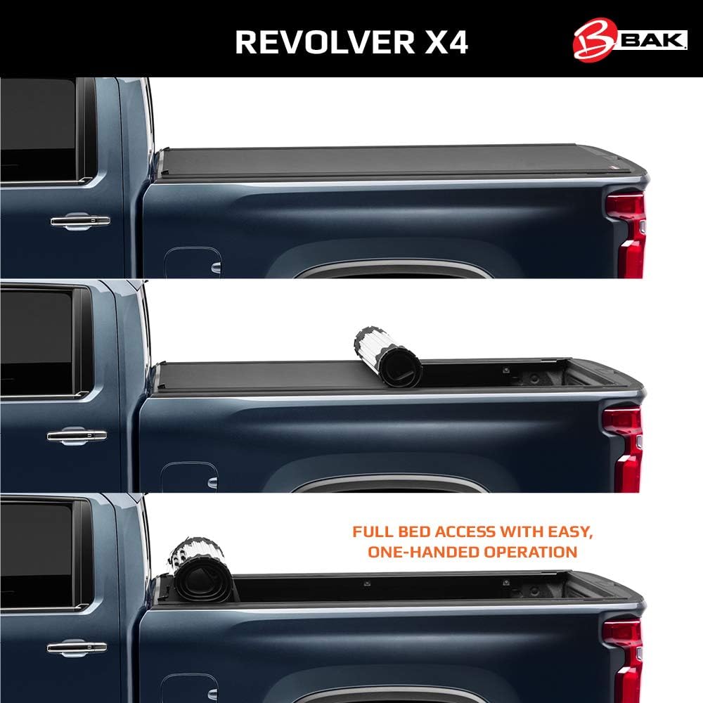 Amazon Com Bak Revolver X4 Hard Rolling Truck Bed Tonneau Cover 79121 Fits 2014 2018 19 Ltd Legacy Gm Silverado Sierra Limited Legacy 2014 1500 15 19 All 6 7 Bed 78 9 Automotive
