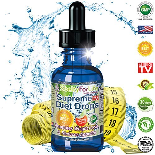 SbeltyForLife® SUPREME DIET DROPS WEIGHT LOSS SUPPLEMENT 2oz 60ml 762mg 30 Days Fat Burner Diet Supplement Appetite Suppressant for Men and Women FREE eBook with Diet Instructions Tips & Recipes Removes Belly Fat for a Lean Body All Natural Vitamin Mineral SbeltyForLife® SUPREME DIET DROPS WEIGHT LOSS SUPPLEMENT 2oz 60ml 762mg 30 Days Fat Burner Diet Supplement Appetite Suppressant for Men and Women FREE eBook with Diet Instructions Tips & Recipes Removes Belly Fat for a Lean Body All Natural Vitamin Mineral