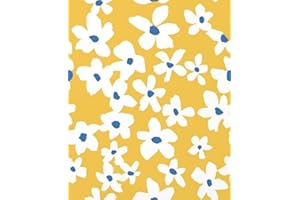 Juangfia Floral Wallpaper Self-Adhesive Wardrobe Door Decals Peel-and-Stick Wallpaper Retro Bohemian Floral & Leaf Contact Pa