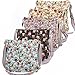 Cartoon Owl Print Color Strap Canvas Cross Body Messenger Cloth Shoulder Bag