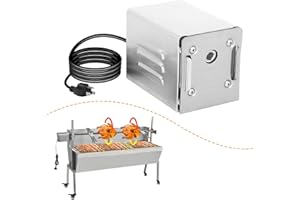 YJINGRUI Rotisserie Motor, 15W 90lb BBQ Motor, Rotisserie Motor For Grill, Electric Roaster Barbecue Motor (110V AC)