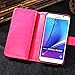 Note 5 Case, Galaxy Note 5 Case, Joopapa Galaxy Note 5 Wallet Case,Pu Leather Case Magnet Wallet Credit Card Holder Flip Cover Case Built-in 9 Card Slots & Stand Case for Samsung Galaxy Note 5 (Pink)