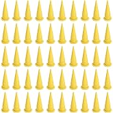 Caulking Tips, 50Pcs Caulk Cone Nozzle, PE Plastic Rine Caulking Tip Reusable Caulking Nozzle Sausage for Sealant Glue