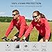 OMore Polarized Sports Sunglasses, Solar Shield Wayfarer Goggles, UV400 Protection with TR90 Frame