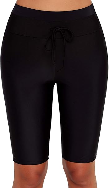 high waisted swim capris