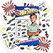 Hot Wheels Tattoos Party Favor Pack -- 75 Temporary Tattoos Featuring Race Car Designs