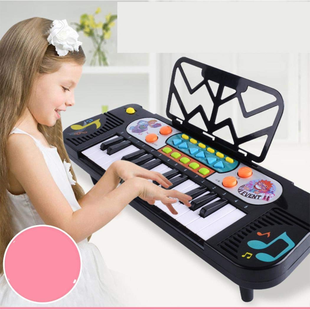 kirken Kids Children 37-Key Electronic Organ Toys Musical Instrument Piano Toy Pianos Keyboards Toy Gift