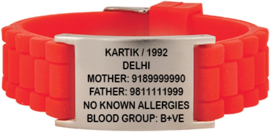 YOUR ROAD ID Medical (Medical Alert ID Bracelet with Engraving)