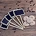 eBoot Mini Rectangle Chalkboard with Stand for Message Board Signs, Black, 10 Piece