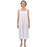The 1 for U White Nightgown - Vintage Nightgowns for Women, Adeline 100% Cotton Gown