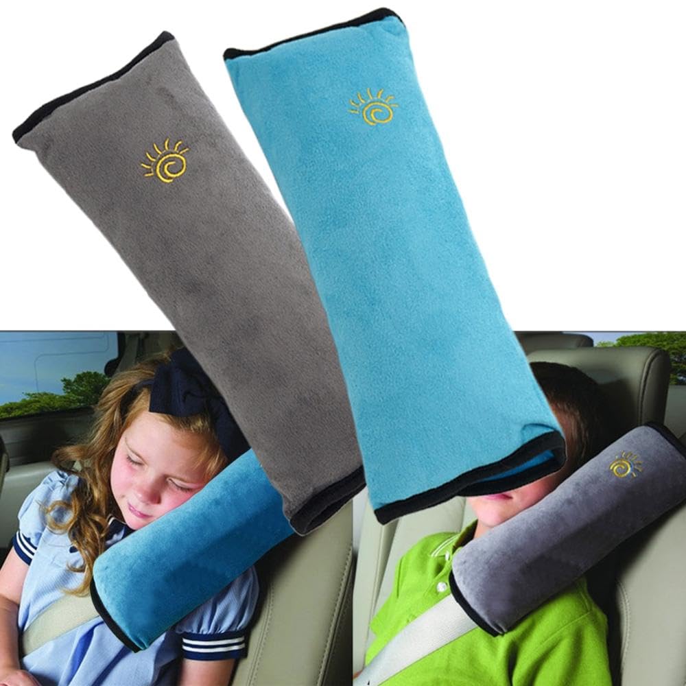 2PCS Seat Belt Pads, Children/Baby Safety Car Seat Belt Cover Shoulder Pad Shoulder Pillow Head Neck Support, Car Safety Strap Protection for Children Adults Seniors, Baby Seat Belts Seatbelt Clip