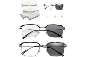 Frameless Smart Zoom Reading Glasses,Automatic Zoom Anti-Blue Light Presbyopia Glasses for Women Men