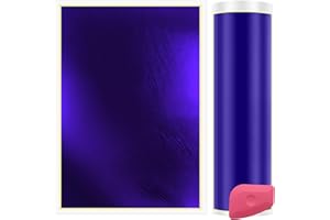 Frddiud Laser Engraving Marking Color Paper, 2 PCS Marking Paper, 15.3" x 10.4" Laser Engraving Paper for Fiber Laser Marking and Engraving, Laser to Engrave on Metal, Ceramics, Glass (Purple Blue)