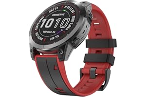 MYSNBKN Compatible with Garmin Fenix 6 Band, 22mm Quick Wear Soft Silicone Strap for Garmin Fenix 5/Fenix 5 Plus/Fenix 6 Pro/Fenix 7/Garmin Forerunner 935/Forerunner 945/Forerunner 955/Garmin Quatix 5 Smartwatch