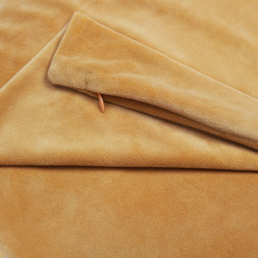 Photo 1 of TAOSON Cozy Luxury Soft 20x54 Long Pillowcase, Zippered Velvet Body Pillow Cover, Pillow Protector Cushion Cover with Zipper Only Cover No Insert 20x54 Inches, Gold