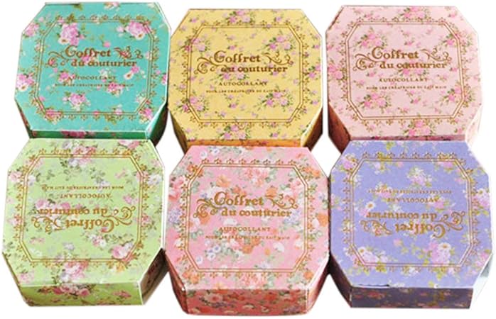 huifengs 6 rollos Creative cinta adhesiva con estampado gran ...