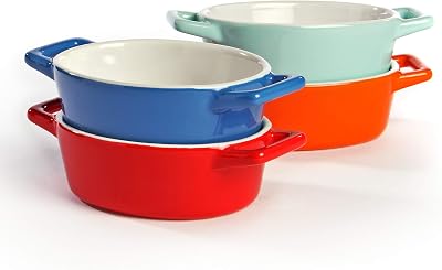 Maison & White Mini Ceramic Oven Dishes Set of 4 Oval Baking Dishes