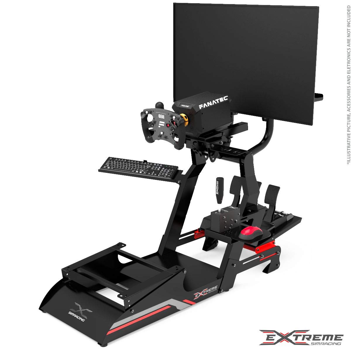 Extreme Simracing Cockpit CHASSI 3.0 Racing Simulator For Logitech G25, G27, G29, G920, G923, SIMAGIC,Thrustmaster And Fanatec - Heavy Dutty Construction - Complet With all Accessories - NOSEAT