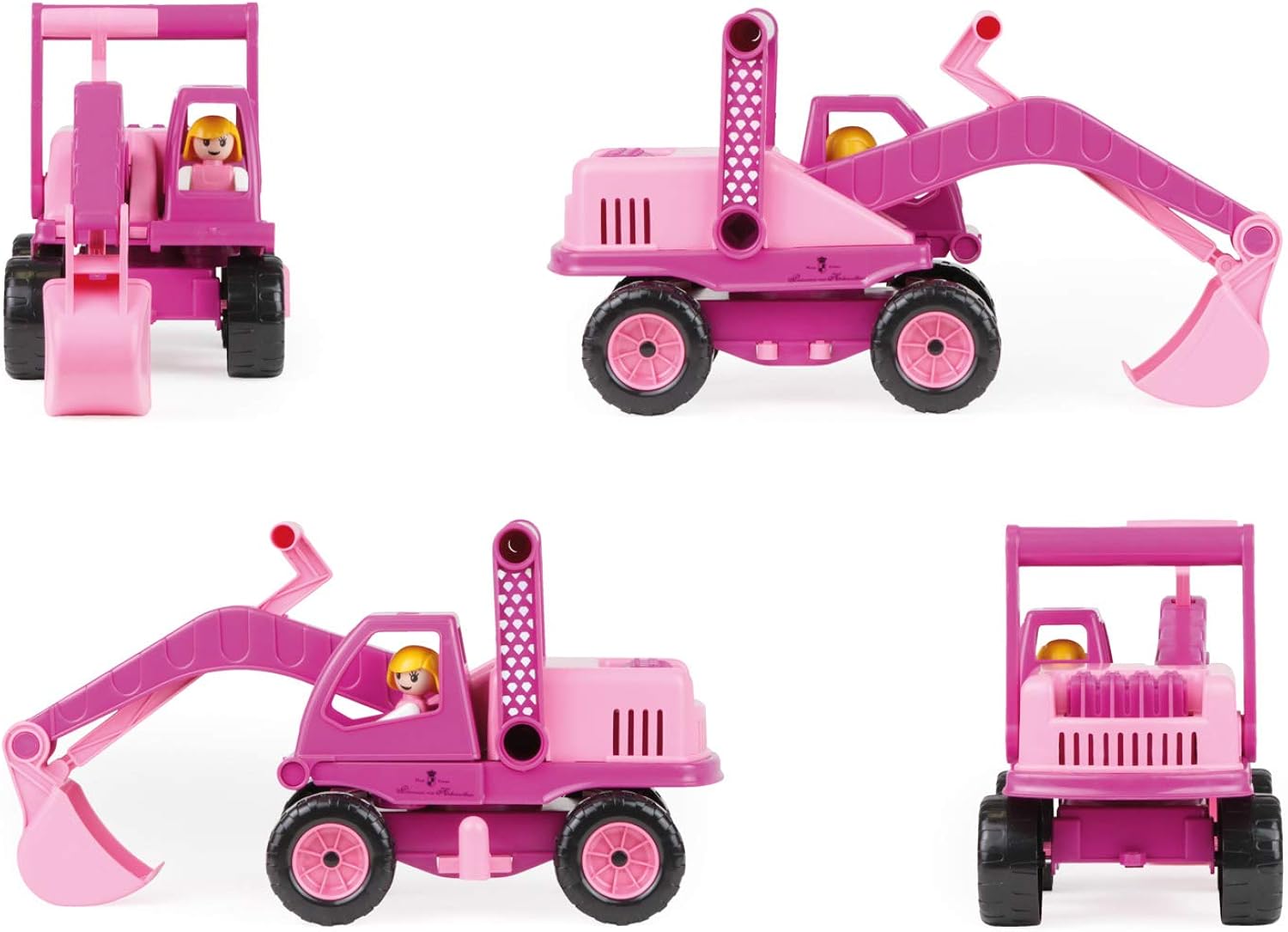 pink bulldozer toy
