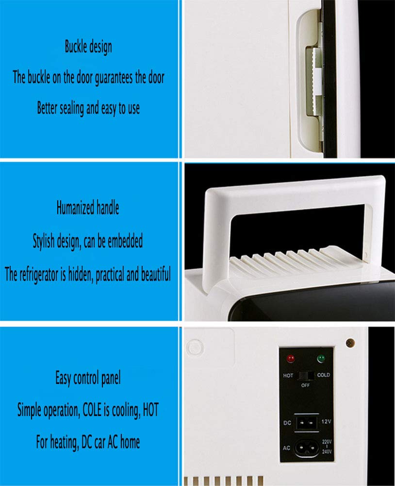 YIWANGO Portátil Refrigerador 10L BAJO Consumo Fácil De Limpiar ...