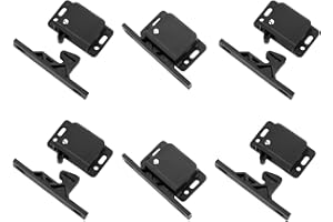 GYNTHIAS RV Cabinet latches and Catches/Drawer Latch Universal Push-to-Close Grabber Catch, Baby or Cat Proof Ideal for Motorcoach,RV Motorhome,Boat,Camper,Trailor,Home,OEM Replacement (6)