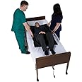 Patient Aid 48" x 28" Tubular Reusable Slide Sheet with Handles | for Patient Transfers, Turning, and Repositioning in Bed | Sliding Draw Sheets to Assist Moving Elderly & Disabled