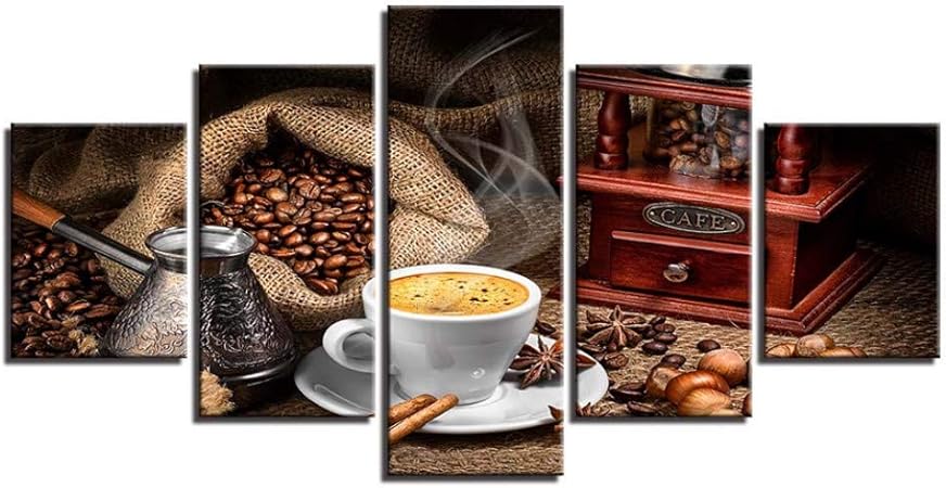 JFASJ 5 lienzos Lienzo Cuadros de Arte de Pared para Sala de Estar 5