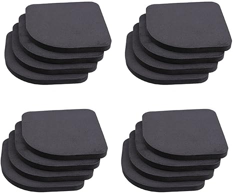 Amazon Co Jp 洗濯機用防振ゴム 振動吸収パッド 防振マット 防振シート 4枚入 厚み0 7cm 家庭用 ニューしずか 簡単設置 4点セット 大型家電