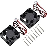 GDSTIME 2pcs 4020 40mm x 20mm 4cm 24V DC Brushless Small Mini Axial Cooling Fan 3D Printer Fan, Sleeve Bearing, 2PIN