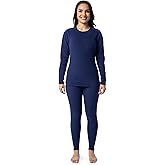 Fruit of the Loom womens Stretch Fleece Lined Thermal Long Johns Underwear Set