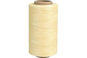 260 m Waxed Thread, Leather Craft Thread, Flat Sewing Waxed String for Machine, Sewing Waxed Cord for Hand Stitching, Bookbin