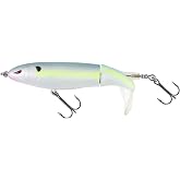 Calissa Offshore Tackle The Original Plopping Minnow 90mm 110mm 130mm - Fishing Lure for Bass Floating Whopper Rotating Topwater Crankbait Popper Lure Swimbait Plopper
