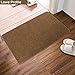 Door Mat for Indoor Outdoor Super Absorbs Mud Doormat for Small Front Door Outside Floor Dirt Trapper Mats Polyester Fiber Entrance Rug15.5''X23'' Shoes Scraper Super Grip Rubber Backing Non Slip Brow
