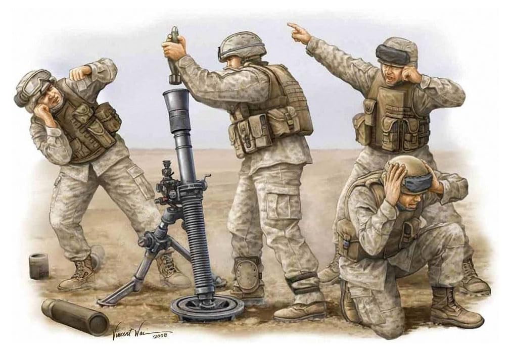 Trumpeter 1:35 - USMC M252 Mortar Crew